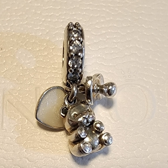 Pandora Baby Teddy Bear Dangle Charm - Picture 2 of 10
